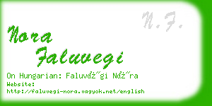 nora faluvegi business card